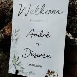Printed Welcome signs