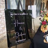 Black Acrylic Welcome Signs
