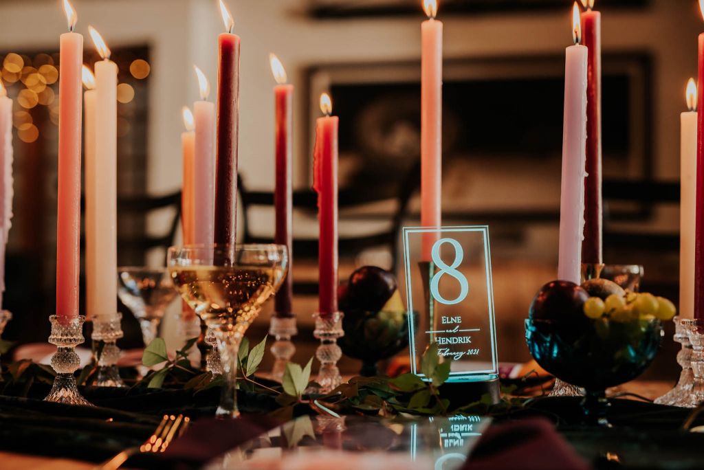 LED Table Numbers - MU Studio